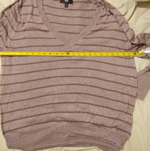 Mossimo Striped V-neck Sweater - Picture 2 of 5